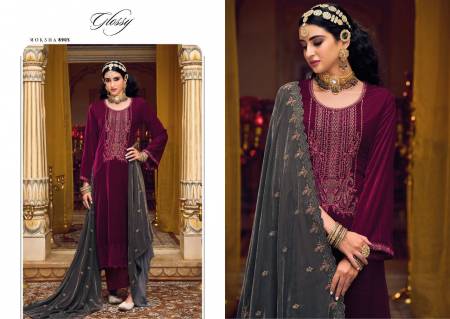 Moksha By Glossy 8901 To 8906 Salwar Suits Catalog